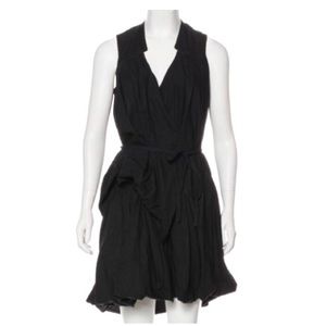 AllSaints Black Misae Wrap Dress